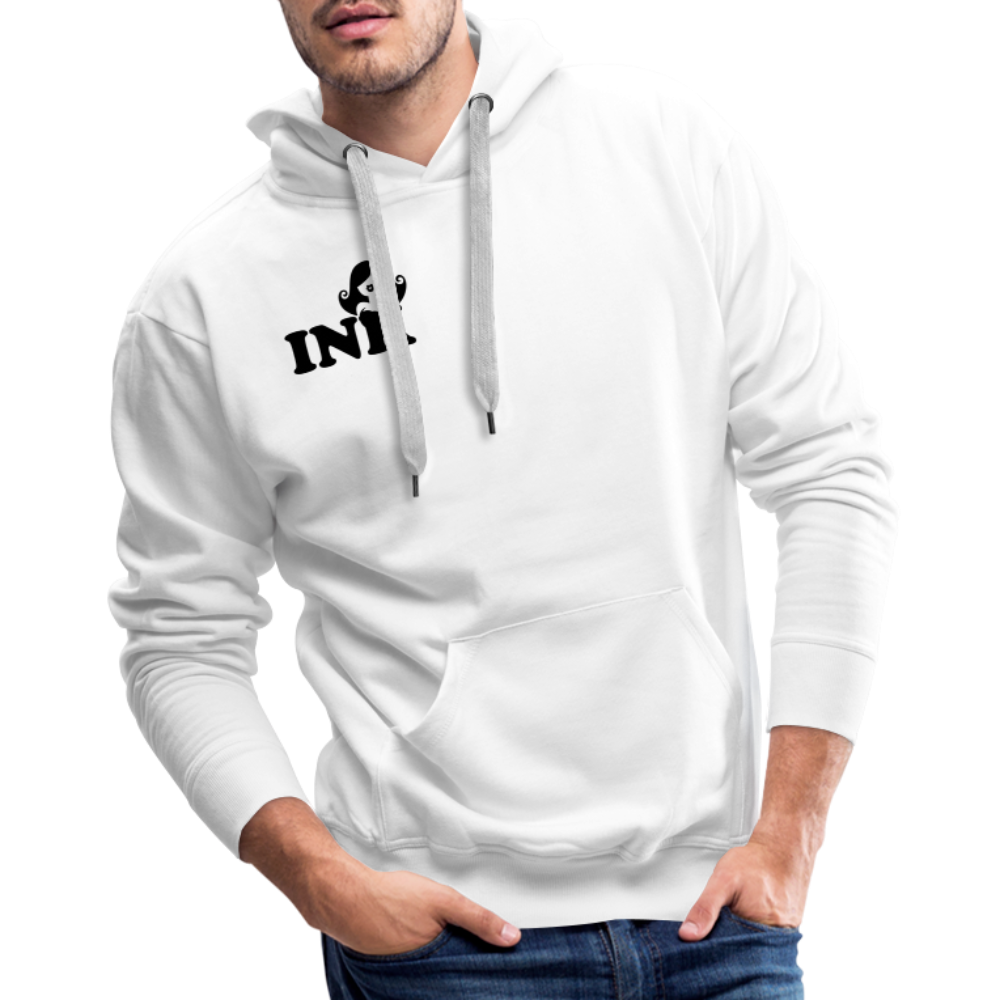 Men’s White Premium INK Hoodie - white